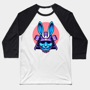 Japanese Bunny Samurai Mask Baseball T-Shirt